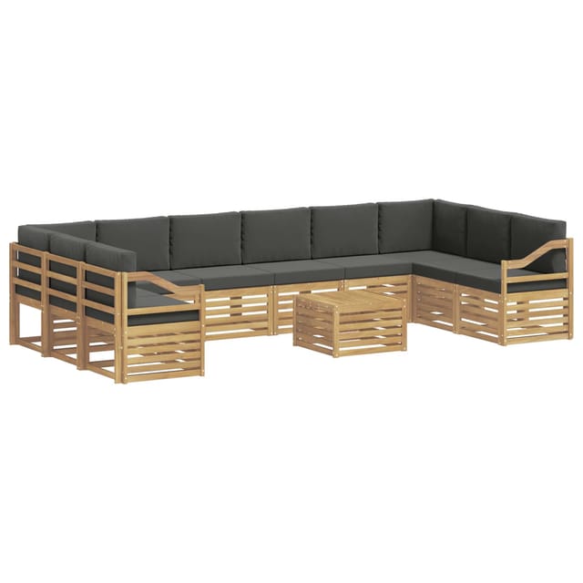 vidaXL Outdoor-Sofagarnitur 8 Stk Weiß und Anthrazit 59 x 59 x 37 cm 3392642