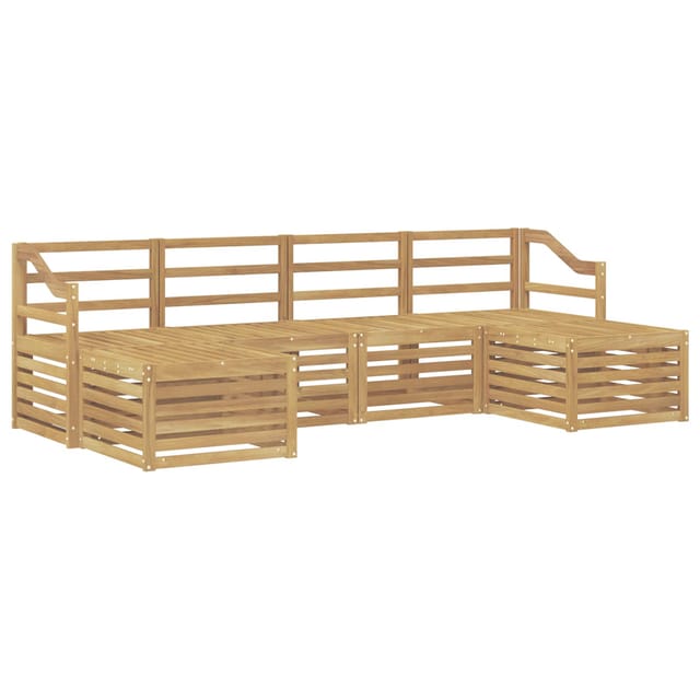 vidaXL Sofagarnituren 6 Stk Weiß Massivholz Akazie 3392289