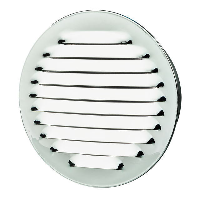 toom Lüftungsgitter Aluminium Ø 150 mm weiß, mit Insektenschutzgitter
