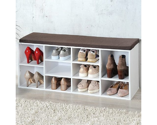 Kesper Schuhschrank mit Sitzkissen - versch. Ausführungen - Weiß