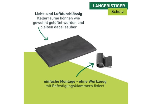 Windhager Lichtschachtabdeckung Gewebe 60x135 cm, Fiberglas