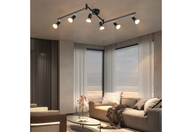 ZMH 6 Flammig - Deckenleuchte Modern Deckenstrahler GU10 Wohnzimmer, Einfasche Installtion, ohne Leuchtmittel