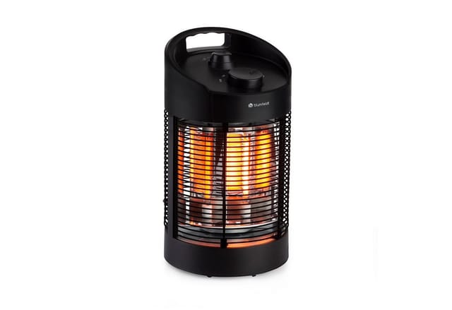 blumfeldt Terrassenstrahler Heat Guru 360 Mini, Infrarot Heizstrahler Terrasse elektrisch Infrarotheizung Standgerät