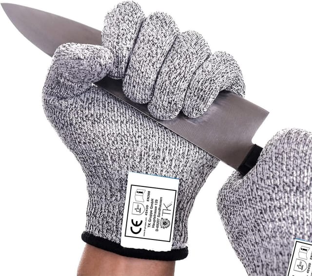 toolmate® Schnittschutzhandschuhe 1x Paar Schnittschutzhandschuhe Unisex Gr. 10 Schnittfest EN 388 (1-St., 1 Paar Schnittschutzhandschuhe) Lebensmitteltauglich