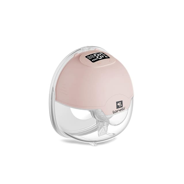 Lorelli elektrische Milchpumpe Aya, 180 ml 3 Modi 15 Vakuumstufen Timer tragbar rosa