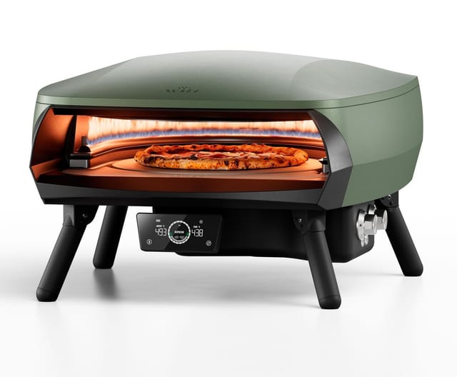 Witt Etna Rotante 16"" Control Gas Pizzaofen rotierend 2 Brenner 9,2 kW Matt Grün 100000377