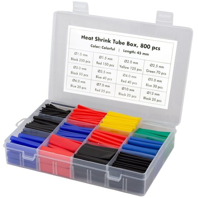 Schrumpfschlauch, 800er-packung, 45 Mm, Verschiedene Farben