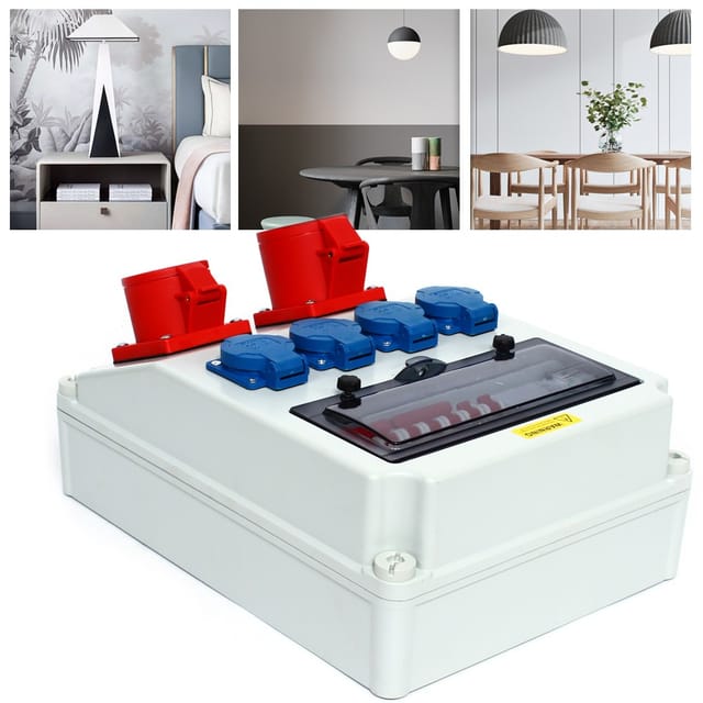 Kombi Wandsteckdose 16a 32a 4-polig Ip54 Schutzkontakt-steckdose Cee Combo