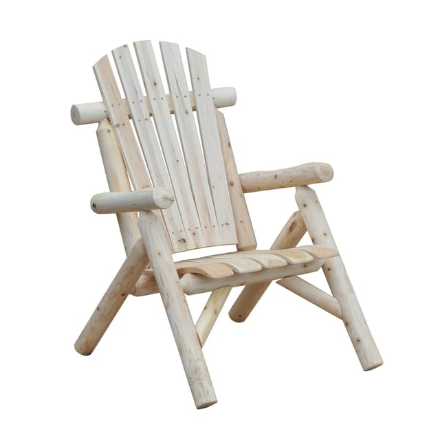 Adirondack Stuhl Wetterfest Adirondack Chair Aus Holz Outdoor Gartenstuhl Mit Hoher Rückenlehne Und Armlehnen Balkonstuhl Gartensessel Für Garten, Terrasse Balkon 83 X 68 X 101 Cm Natur