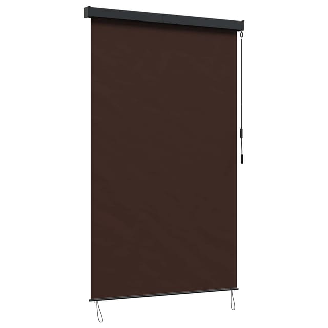 Rollo Braun 140 X 250 Cm Stoff Und Aluminium Vidaxl