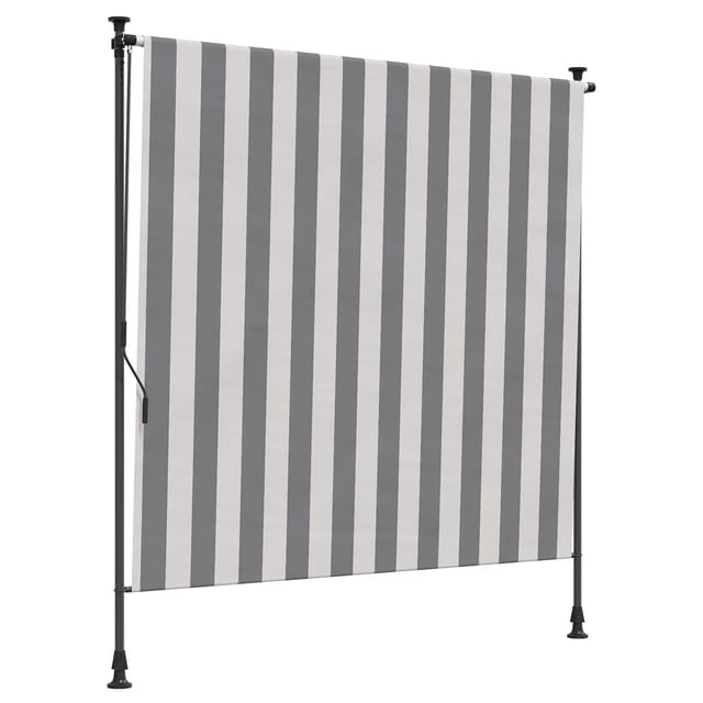 Outdoor Rollo Anthrazit Und Weiß 120 X 270 Cm Vidaxl