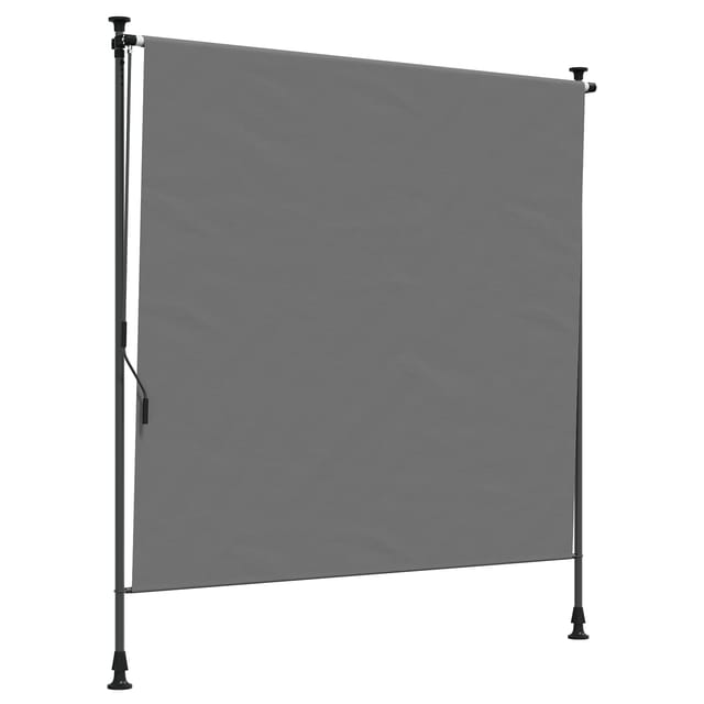 Outdoor Rollo Hellgrau 100 X 270 Cm Vidaxl