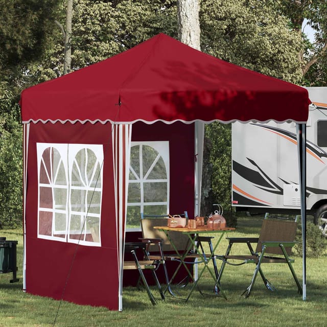 Pop-up Partyzelt Bordeauxrot 195 X 195 X 245 Cm