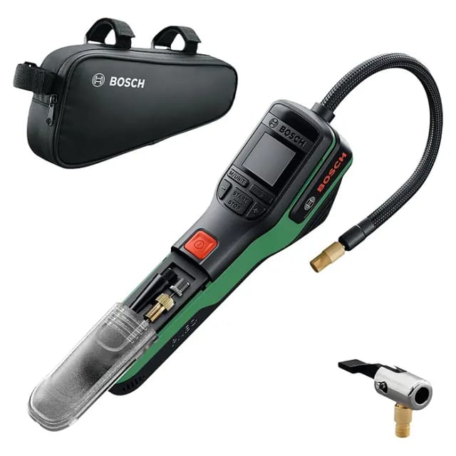 Bosch Akku-druckluftpumpe Pneo, Incl. Zubehör, Fahrradtasche
