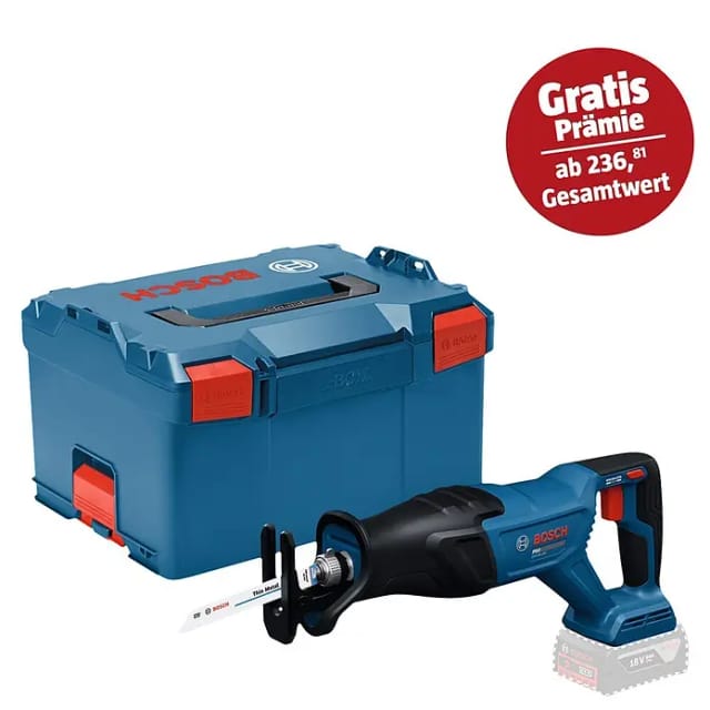 Bosch Professional Bosch Akku-säbelsäge Gsa18v-280, Incl. Säbelsägeblätter, L-boxx