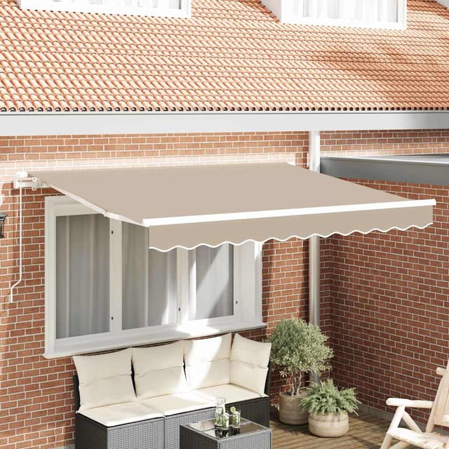 Markisenersatzstoff Beige 330 X 195 Cm Polyester