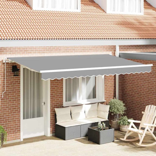 Markisenrahmen Weiß 4 X 2 M Metall