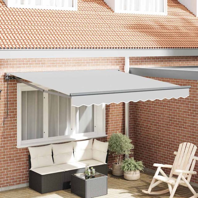 Markisenrahmen Verstellbar Anthrazit 3,5 X 2,5 M Stahl