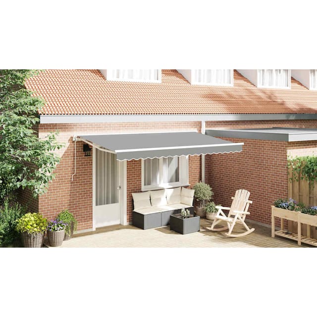 Markisenrahmen Verstellbar Weiß 4 X 2 M Stahl