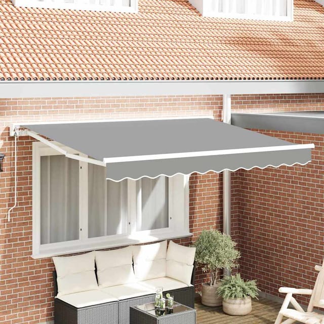 Markisenrahmen Verstellbar Weiß 3 X 2 M Stahl