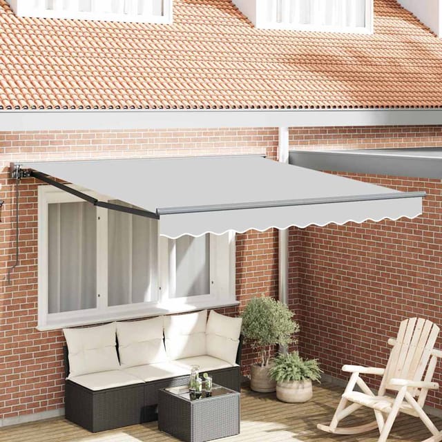 Markisenrahmen Verstellbar Anthrazit 3 X 2,5 M Stahl
