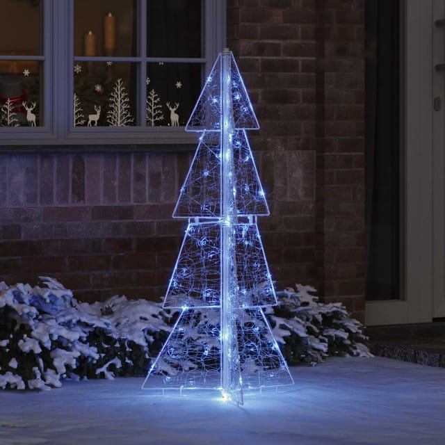 Weihnachtsbaum Mit 100 Leds Blau 120 Cm Acryl