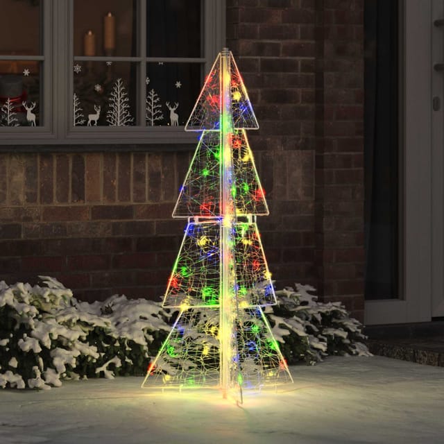 Weihnachtsbaum Mit 100 Leds Mehrfarbig 120 Cm Acryl