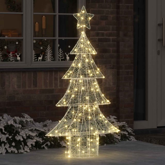Weihnachtsbaum Mit 160 Leds Warmweiß 150 Cm Acryl