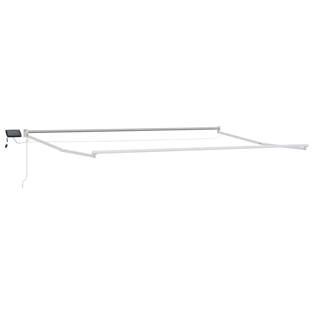 Elektrisches Markisenrahmen Weiß 4 X 3 M Aluminium