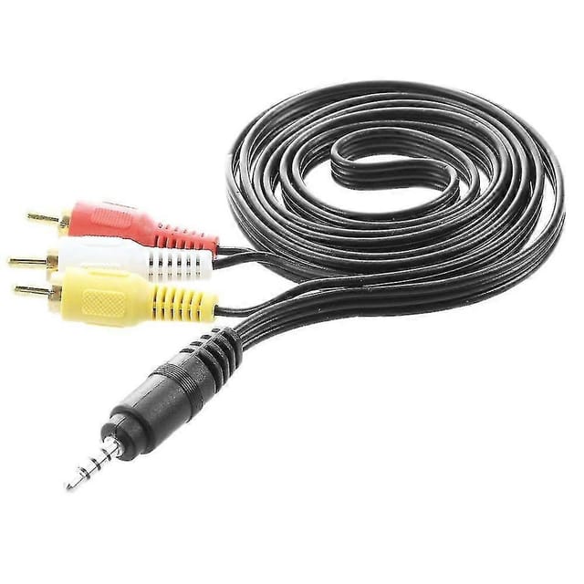 1,5 M Langes Av-adapter-verlängerungskabel Mit 3,5-mm-klinkenstecker Auf 3 Cinch-stecker Für Fernseher, Vcd-player Und Dvd-player