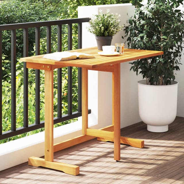 Balkontisch Klappbar 90x60x72 Cm Massivholz Akazie