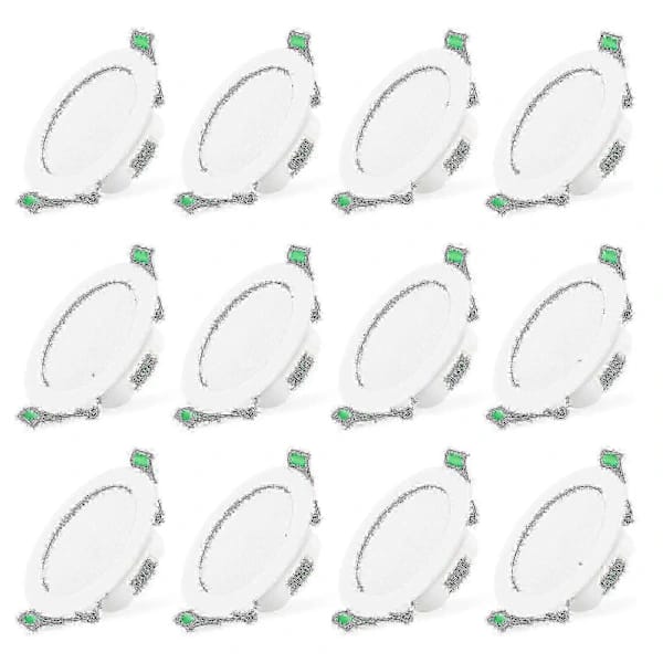 12 Stück 7w Weiße Led-einbaustrahler, Schmale Spots