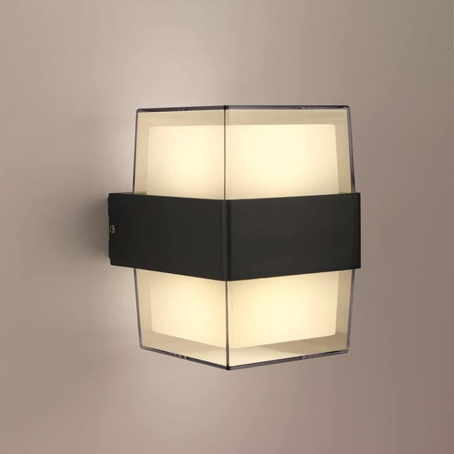 X 5w Led-außenwandleuchte, Ip65 Wasserdicht, Nach Oben Und Unten Gerichtete Außenwandbeleuchtung, Schwarz, 3000k Warmweiß, 750lm, Außenwandleuchte Für Terrasse, Garage, Schuppen