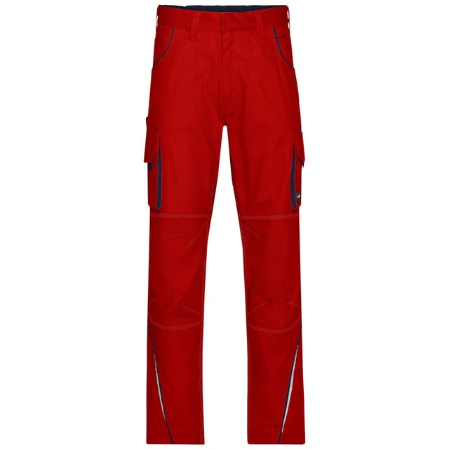 James&nicholson - Funktionelle Arbeitshose Jn847 Gr. 48 Red/navy