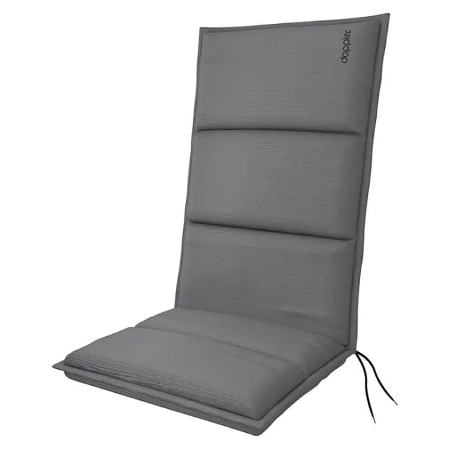 Doppler Sitzauflage Hochlehner City (Grau, L x B x H: 119 x 48 x 6 cm, Polyester)