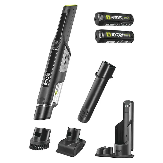 Ryobi Akku-Handstaubsauger RHV44-220G (8 V, 2 Akkus, 2 Ah, Behältervolumen: 0,15 l)