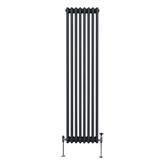 Monstershop Traditioneller 3 Spalten Heizkörper 1800 x 382 mm Anthrazitgrau