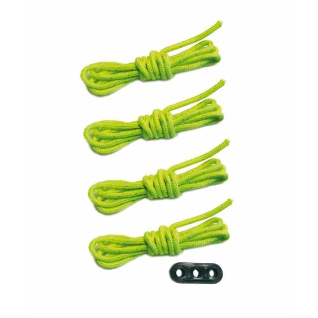 Boni-Shop Abspannleinen Set 4x Zelt 3m Reflektierend Dreichlochspanner