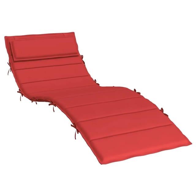 vidaXL Sonnenliegen-Auflage Rot 180x60x4 cm Oxford-Gewebe 361858