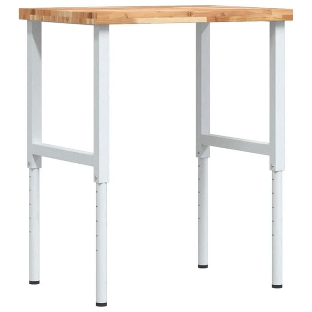 vidaXL Werkbank 80x60x73-99,5 cm Massivholz Akazie Rechteckig 3309714