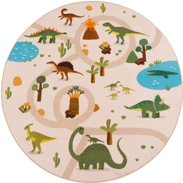 Ayyildiz Kinderteppich Coco 1131 Beige Ø 200 cm