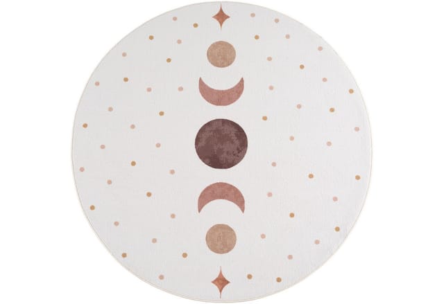 Ayyildiz Kinderteppich Coco 1136 Creme Ø 120 cm