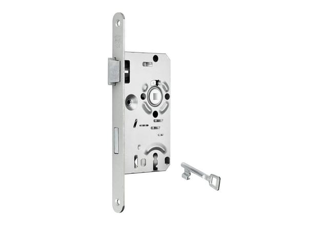 SOTECH BKS Türschloss 0215 Buntbartschloss Klasse 1 Dornmaß 55 mm Stulp 20 mm DIN Links Entfernung 72 mm Metall