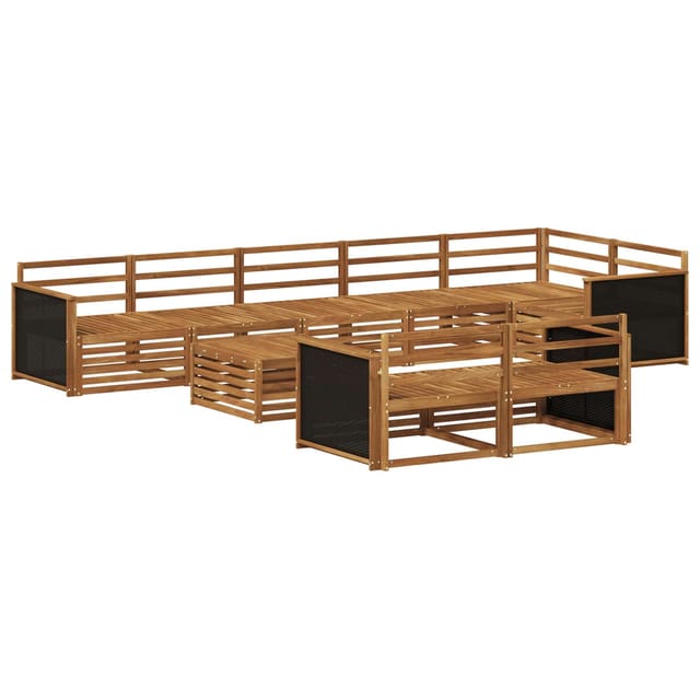 vidaXL Outdoor-Sofagarnitur 9 Stk 3383522