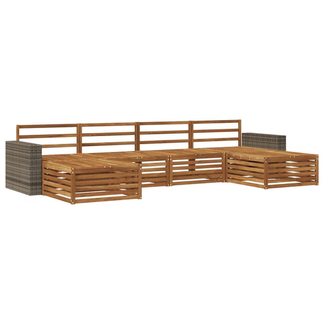 vidaXL Sofagarnituren 6 Stk Massivholz Akazie 3383697