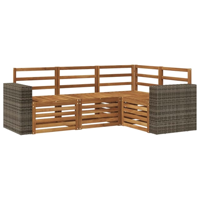 vidaXL Sofagarnituren 4 Stk Massivholz Akazie 3384305