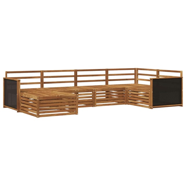 vidaXL Outdoor-Sofagarnitur 6 Stk Natur 3383552