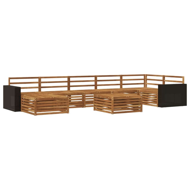 vidaXL Outdoor-Sofagarnitur 8 Stk Natur 3383662