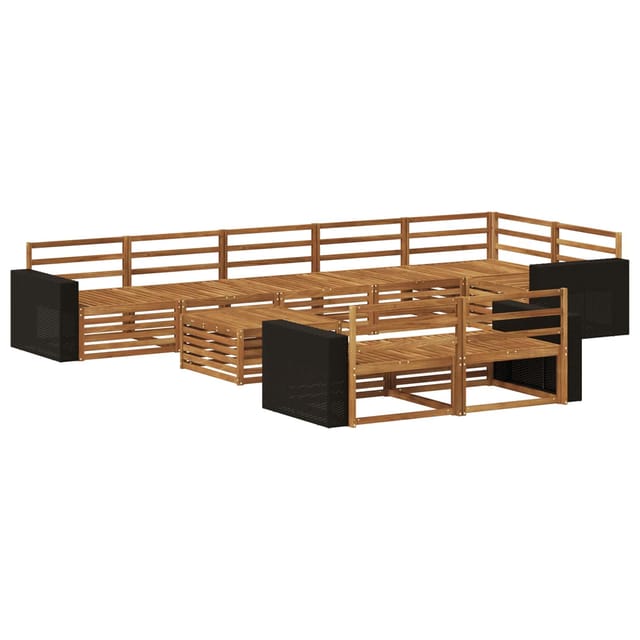 vidaXL Outdoor-Sofagarnitur 9 Stk 3383542