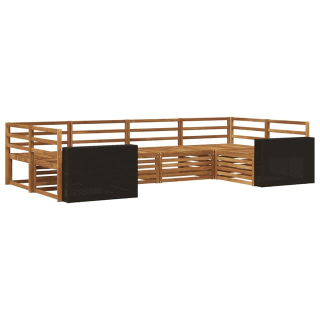 vidaXL Outdoor-Sofagarnitur 6 Stk Natur 3383782